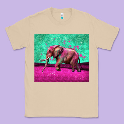 Colorful Elephant Classic Tee Designed By Lillyallendesigns