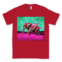 Red colorful elephant Classic Tee - LillyAllenDesigns
