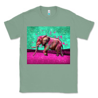 Sage colorful elephant Classic Tee - LillyAllenDesigns