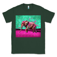 Sports Green colorful elephant Classic Tee - LillyAllenDesigns