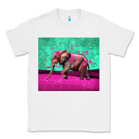 White colorful elephant Classic Tee - LillyAllenDesigns