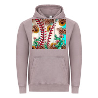 Baseball Leopard Turquoise Cactus Sunflower Vintage Hoodie | Teevron