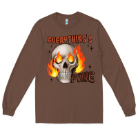Chestnut everythings fine Long Sleeve Tee - JahusDesignShop