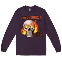 Plum everythings fine Long Sleeve Tee - JahusDesignShop