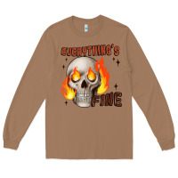 Toasted Coconut everythings fine Long Sleeve Tee - JahusDesignShop