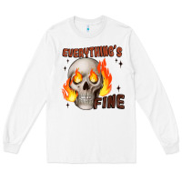 White everythings fine Long Sleeve Tee - JahusDesignShop