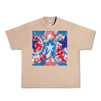 Burro patriotic tie dye stars Urban Heavy Tee - BundleAndBundleShop
