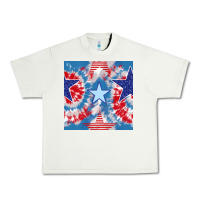 Pistachio patriotic tie dye stars Urban Heavy Tee - BundleAndBundleShop