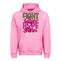 Fuchsia Pink Fight believe hope survive Cancer Awareness Urban Hoodie - HowdyJamesFarm