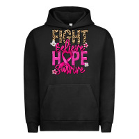 Pigment Black Fight believe hope survive Cancer Awareness Urban Hoodie - HowdyJamesFarm
