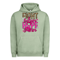 Pigment Oil Green Fight believe hope survive Cancer Awareness Urban Hoodie - HowdyJamesFarm
