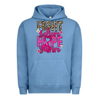 Pigment Pebble Blue Fight believe hope survive Cancer Awareness Urban Hoodie - HowdyJamesFarm