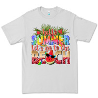 Dove Grey hello summer lets go to the beach Premium Tee - texasbilliewilder