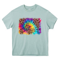 Leopard Tie Dye Background Heavy Core Tee | Teevron