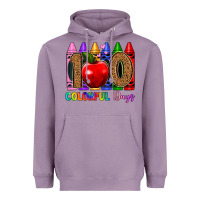 Lavender 100 colorful day s Heavyweight Hoodie - Artiststas
