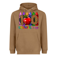 Toasted Coconut 100 colorful day s Heavyweight Hoodie - Artiststas