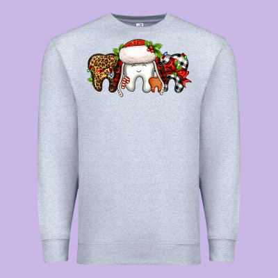 Christmas Teeth Dentist Premium Sweatshirt Designed By Jasminsmagicworld
