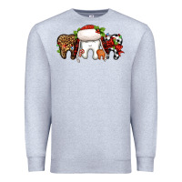 Heather Grey Christmas teeth dentist Premium Sweatshirt - Jasminsmagicworld