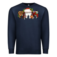 Navy Christmas teeth dentist Premium Sweatshirt - Jasminsmagicworld