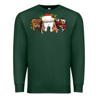Sports Green Christmas teeth dentist Premium Sweatshirt - Jasminsmagicworld