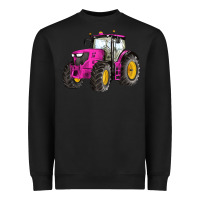 Black western farm tractor pink Heavyweight Sweatshirt - Artiststas