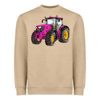 Mushroom western farm tractor pink Heavyweight Sweatshirt - Artiststas