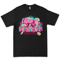 Black breast cancer warrior Premium Tee - AdoDesignShop