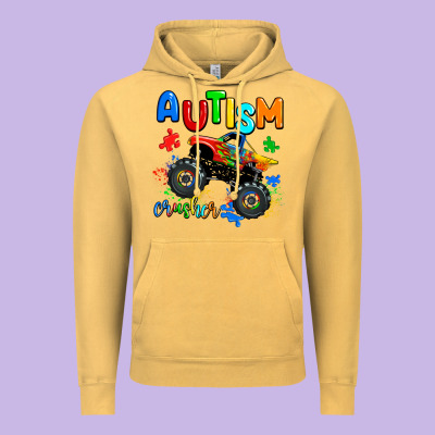 Autism Crusher Vintage Hoodie Designed By Adodesignshop