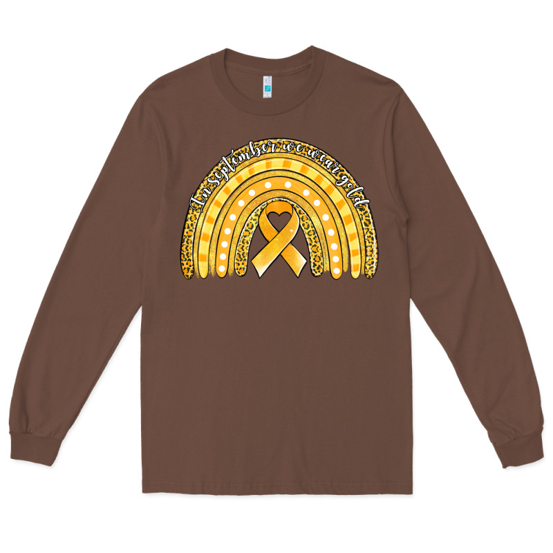 Childhood Cancer Awareness Rainbow (1) Long Sleeve Tee by Jasminsmagicworld | Teevron