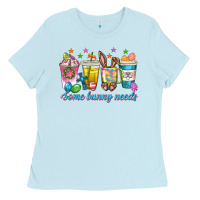 Baby Blue some bunny needs easter coffee cups Ladies Tee - texasbilliewilder