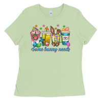 Matcha some bunny needs easter coffee cups Ladies Tee - texasbilliewilder