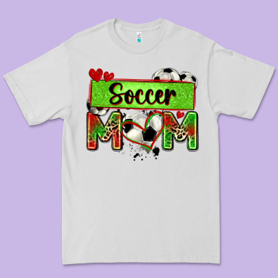 Soccer Mom With Leopard Premium Tee Designed By Zillion Design Studio