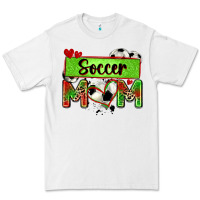 White soccer mom with leopard Premium Tee - Zillion Design Studio