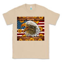 Mushroom American Flag Eagle Classic Tee - LillyAllenDesigns