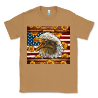 Toasted Coconut American Flag Eagle Classic Tee - LillyAllenDesigns