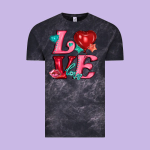 Love With Balloons Vintage Tee Designed By Adodesignshop