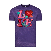 Cloud Purple love with balloons Vintage Tee - AdoDesignShop