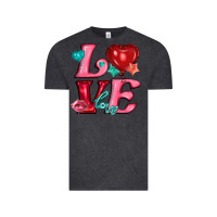 Vintage Black love with balloons Vintage Tee - AdoDesignShop