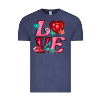 Vintage Denim love with balloons Vintage Tee - AdoDesignShop