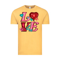 Vintage Mustard love with balloons Vintage Tee - AdoDesignShop