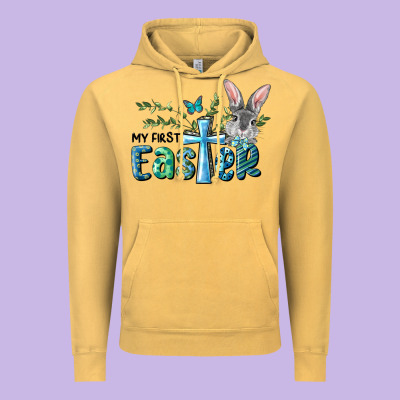 My First Easter Bunny Boy Vintage Hoodie Designed By Ranaportraitstore