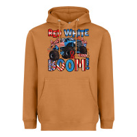 Meerkat red white and boom 4th of july Heavyweight Hoodie - Artiststas