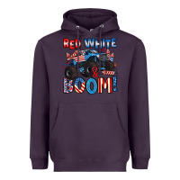 Plum red white and boom 4th of july Heavyweight Hoodie - Artiststas