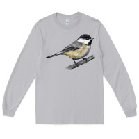 Moon Dust Black Capped Chickadee Long Sleeve Tee - LillyAllenDesigns