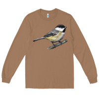 Toasted Coconut Black Capped Chickadee Long Sleeve Tee - LillyAllenDesigns