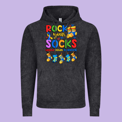 Rock Your  World Down Syndrome Vintage Hoodie Designed By Artiststas