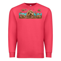 Cardinal floral cockapoo Premium Sweatshirt - Jasminsmagicworld