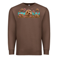 Chestnut floral cockapoo Premium Sweatshirt - Jasminsmagicworld