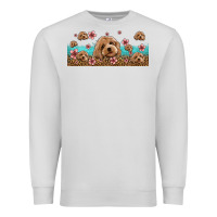 Dove Grey floral cockapoo Premium Sweatshirt - Jasminsmagicworld