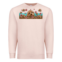 Pale Pink floral cockapoo Premium Sweatshirt - Jasminsmagicworld
